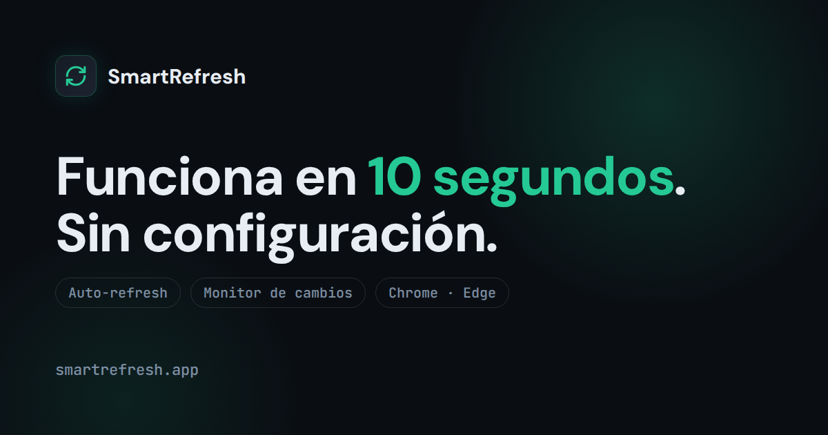 SmartRefresh — Smart auto-refresh for Chrome